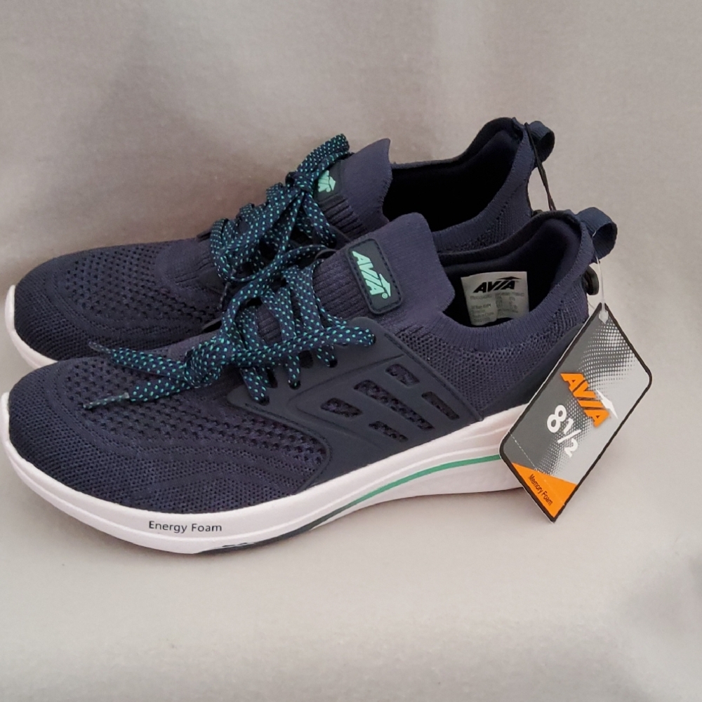 Avia Dark Blue and Teal Running Shoes